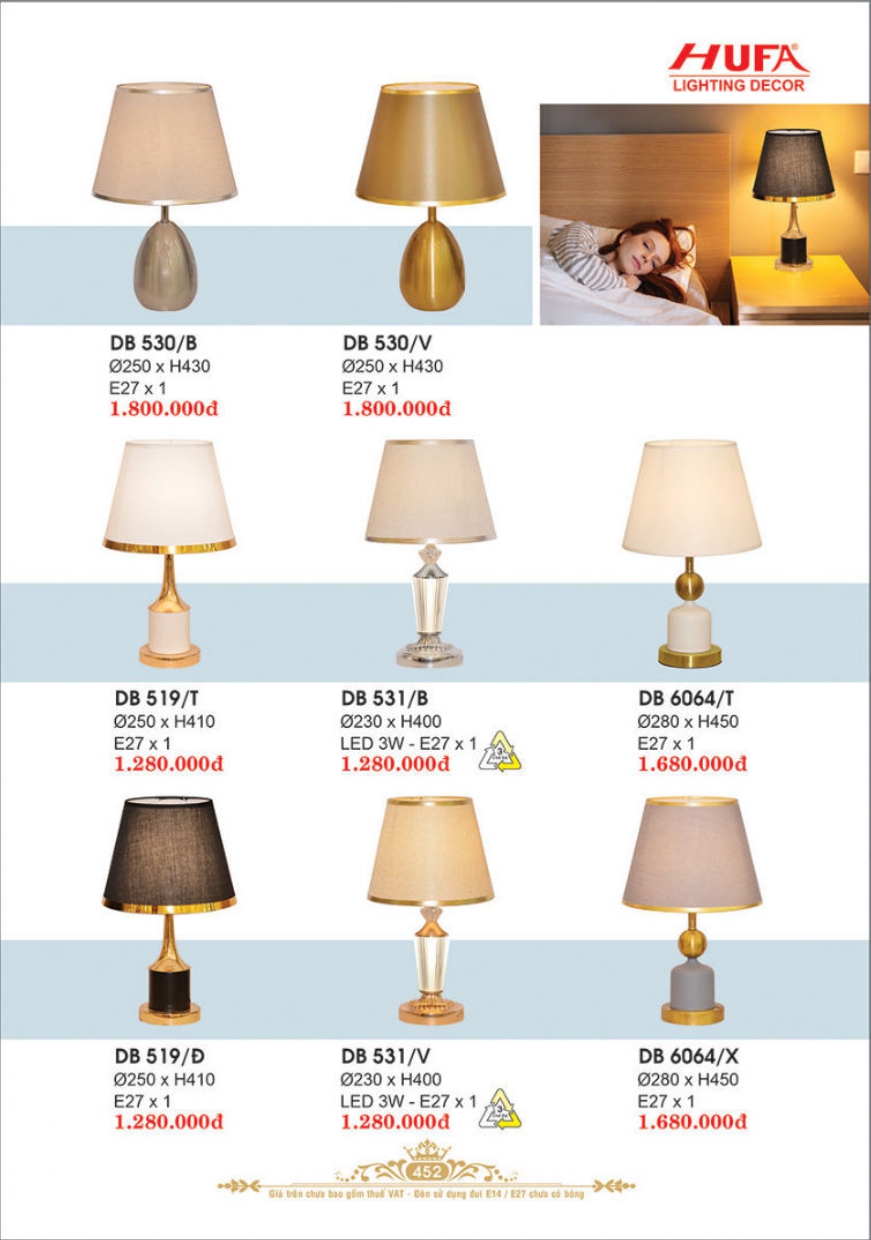 Bảng giá đèn trang trí HUFA